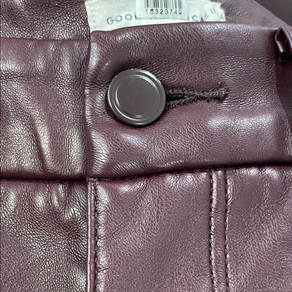 GOOD AMERICAN Red Faux Leather Pants, 10/30 - Picture 11 of 11